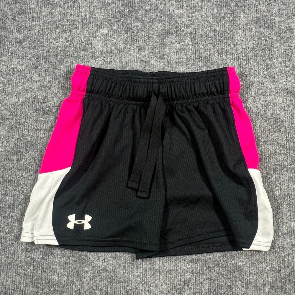 Under Armour Athletic‎ Shorts Youth Medium Black Loose Fit Heatgear Running Yoga
